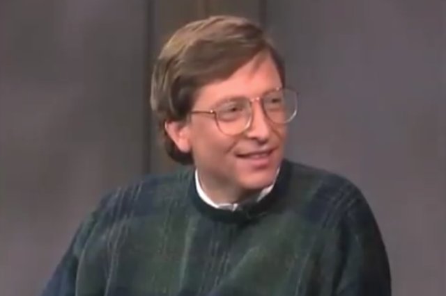 Bill Gates tried to explain the internet to David Letterman in 1995