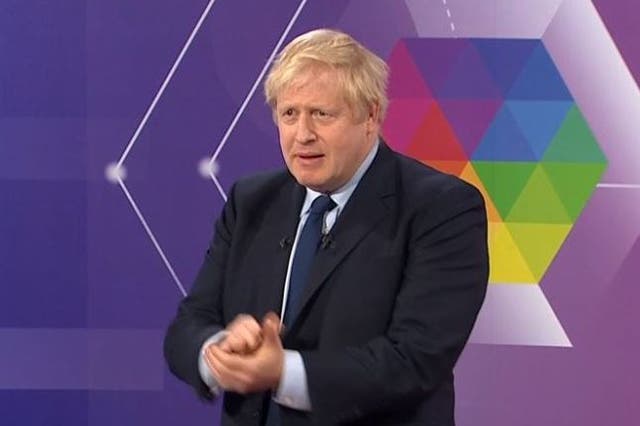 Boris Johnson answers audience questions in Sheffield