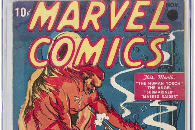 This 1939 Marvel comic book sold for $1.26m (£981,000) at auction on Thursday, 21 November.