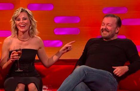 Ricky Gervais awkwardly forgets meeting Elizabeth Banks at Golden Globes during Graham Norton Show appearance
