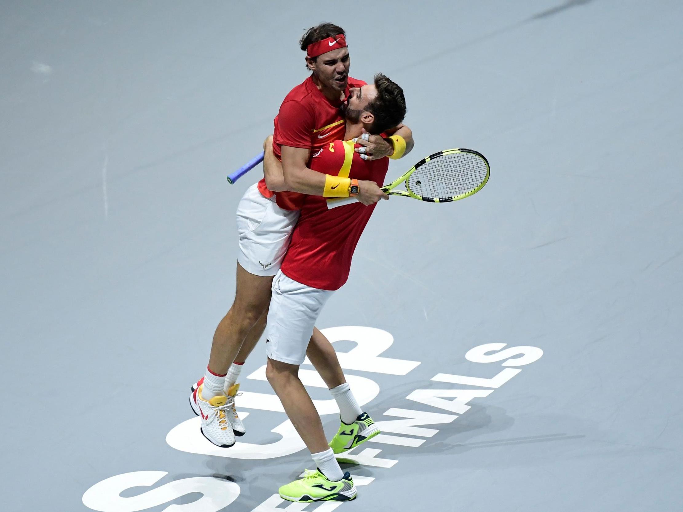 Great Britain will take on Spain in the semi-finals after Rafael Nadal and Co beat Argentina