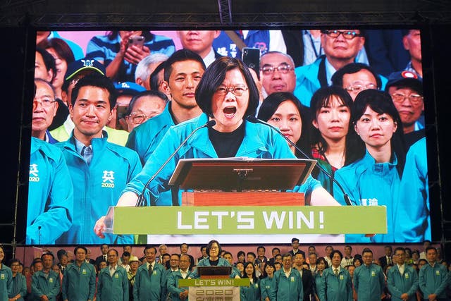 President Tsai Ing-wen will lead her party at Taiwan's election in January