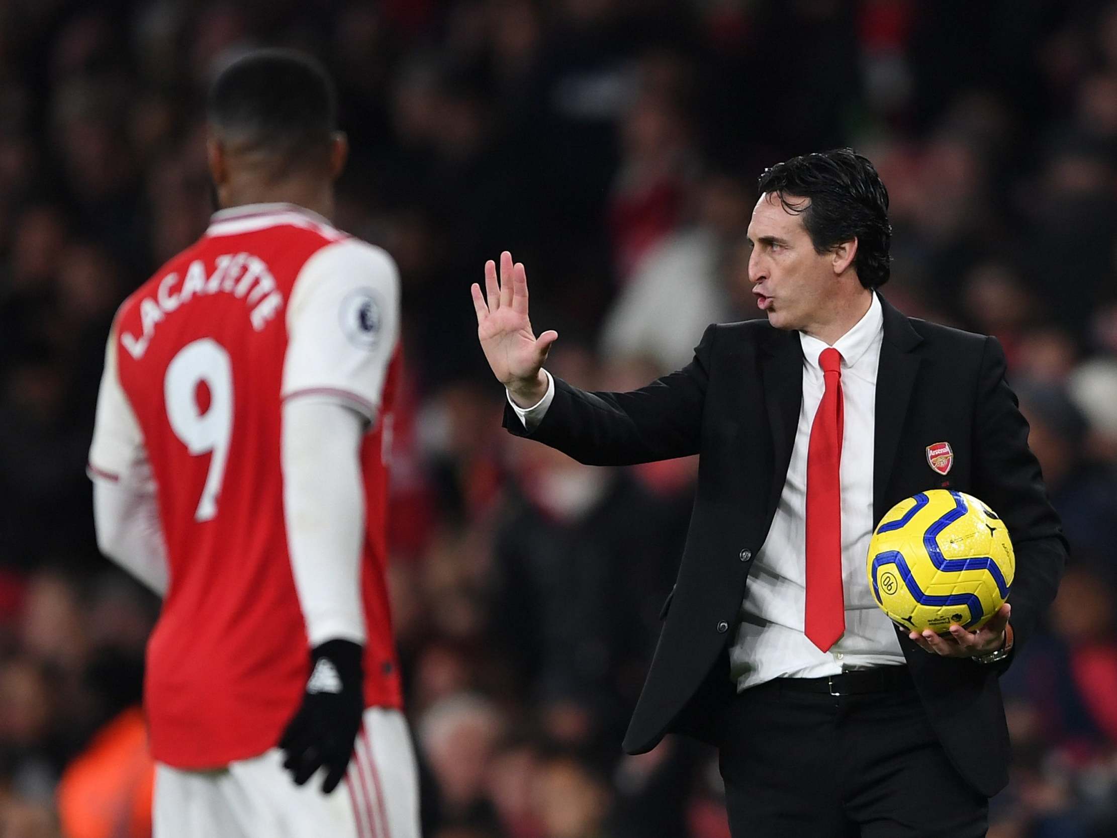 Unai Emery is under pressure after a run of poor results