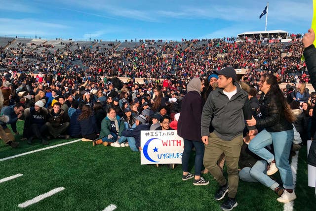 The Harvard team captain praised the protesters for their actions