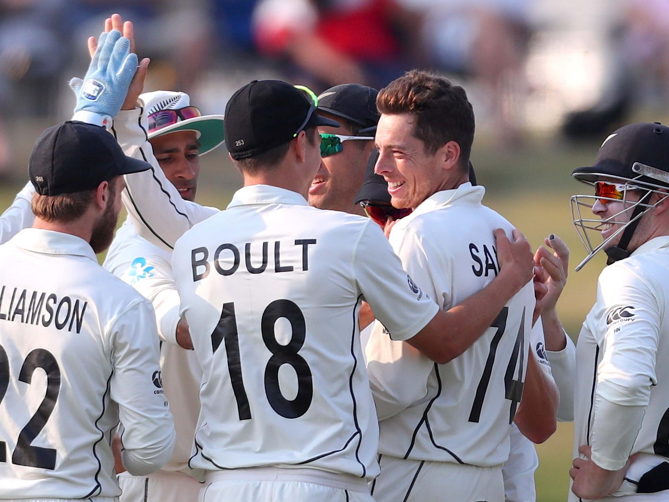 Mitchell Santner took three wickets to leave England with little hope