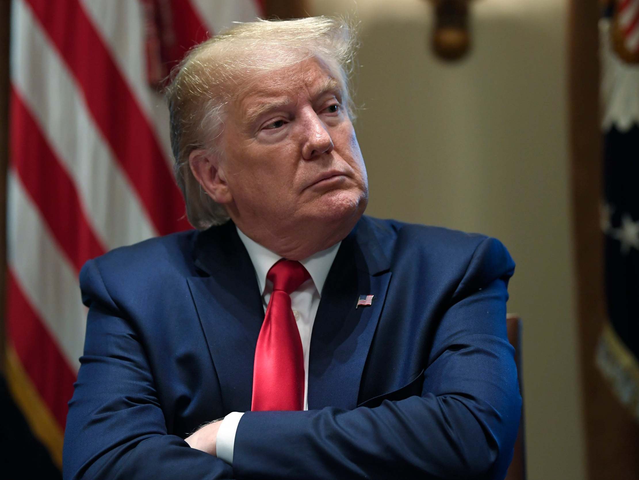 The president has been rebuffed by his navy secretary