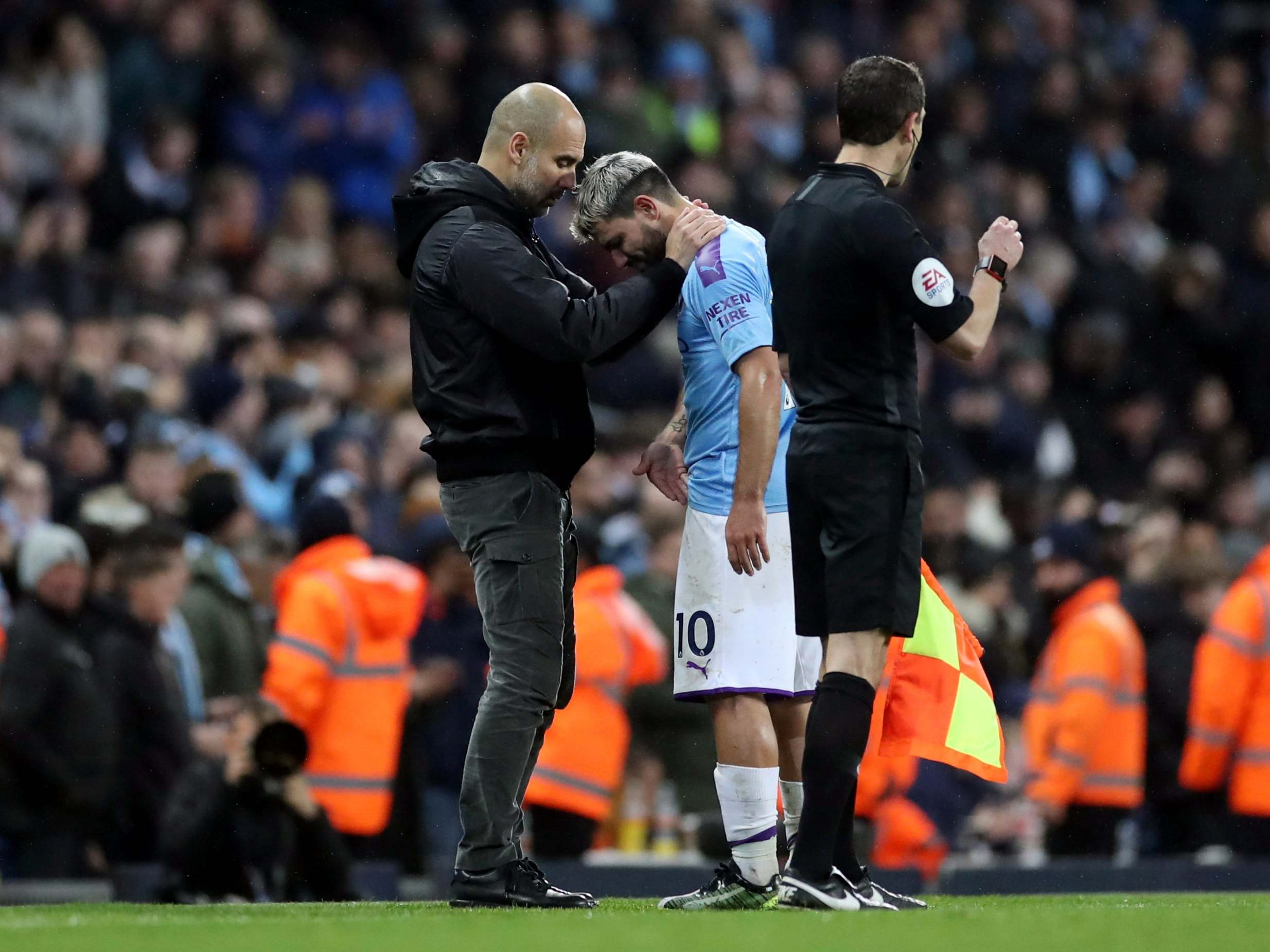 Guardiola believes Aguero could have sustained a bad injury