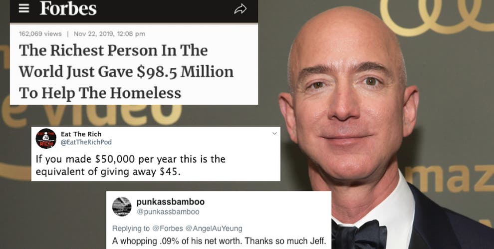 Jeff Bezos The Internet Is Divided Over Amazon Billionaires Charity Donation Indy100 Indy100 1575