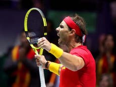 Nadal beats Canada's Shapovalov as Spain clinch Davis Cup