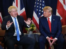 Johnson pleads with Trump to stay out of UK election