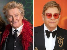 Rod Stewart reveals he has fallen out with Elton John