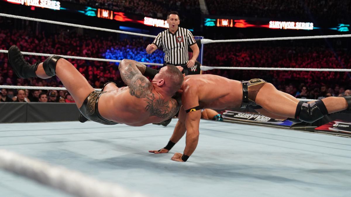 Randy Orton hits an RKO at Survivor Series