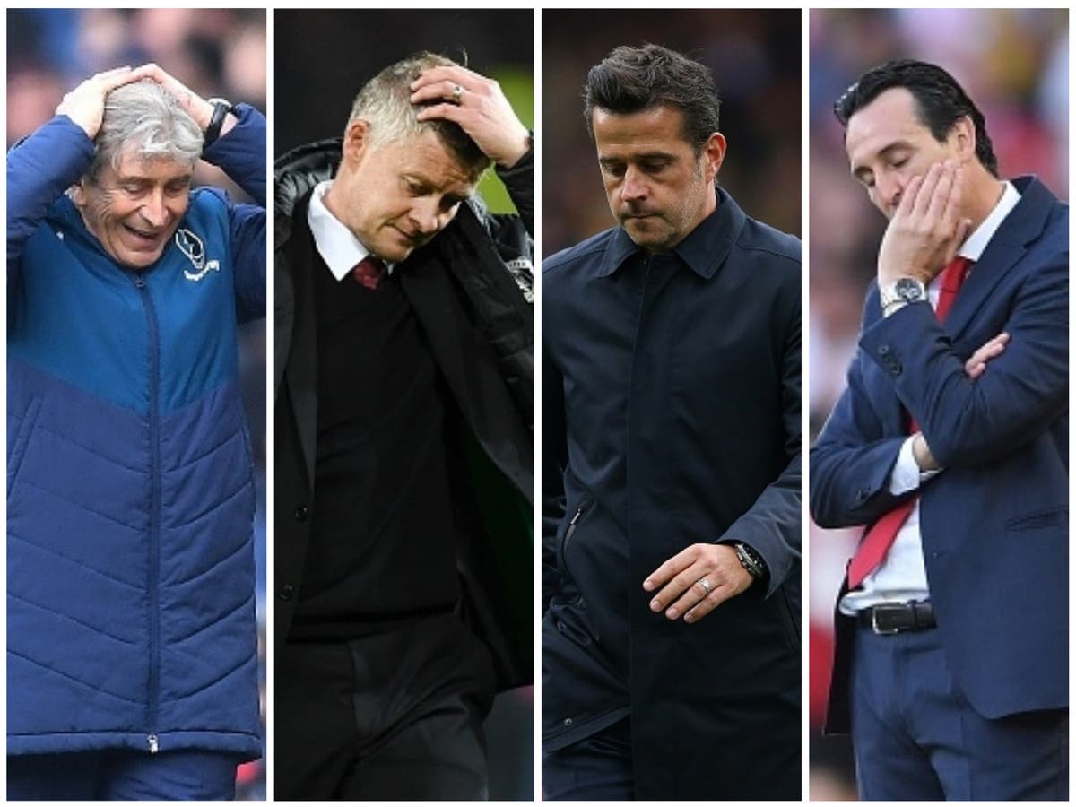 Premier League manager hot seat rankings From Arsenal to Man Utd