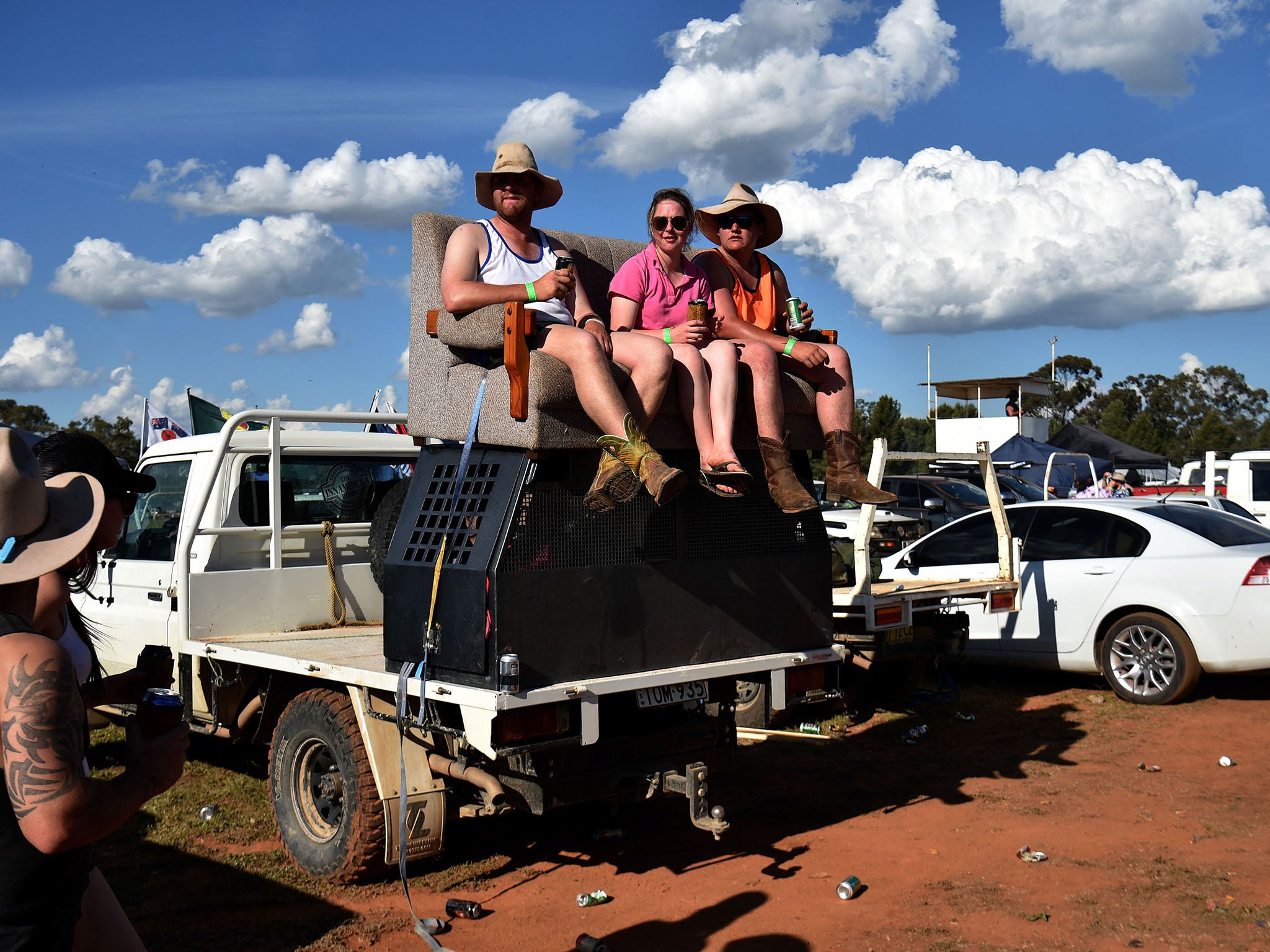 Pickup trucks and copious amounts of alcohol are features of B&amp;S balls