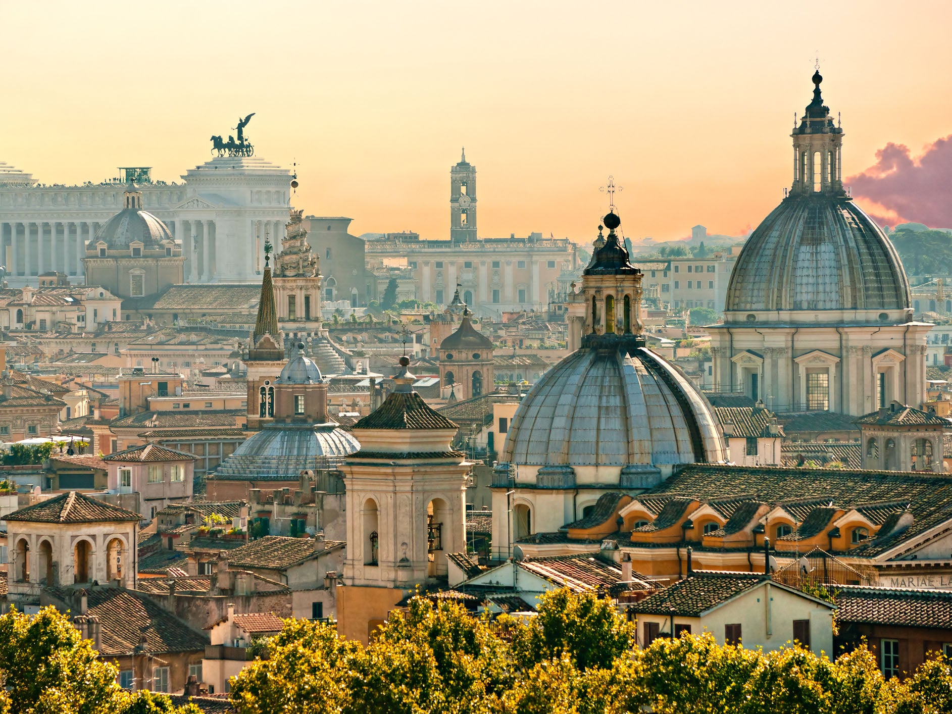 The skyline of the Eternal City