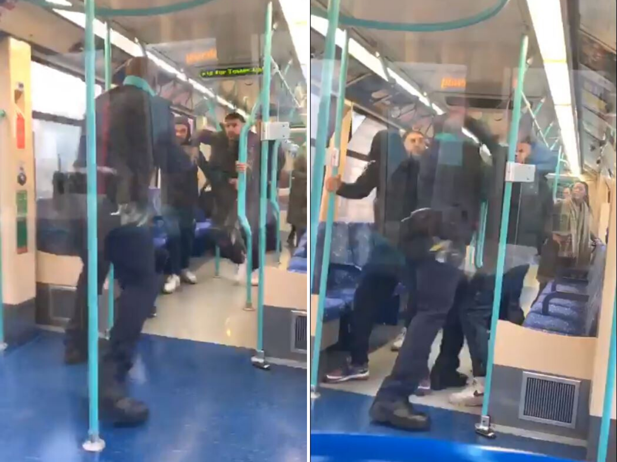Ticket inspector scuffles with passenger on London train after &apos;racist abuse&apos;