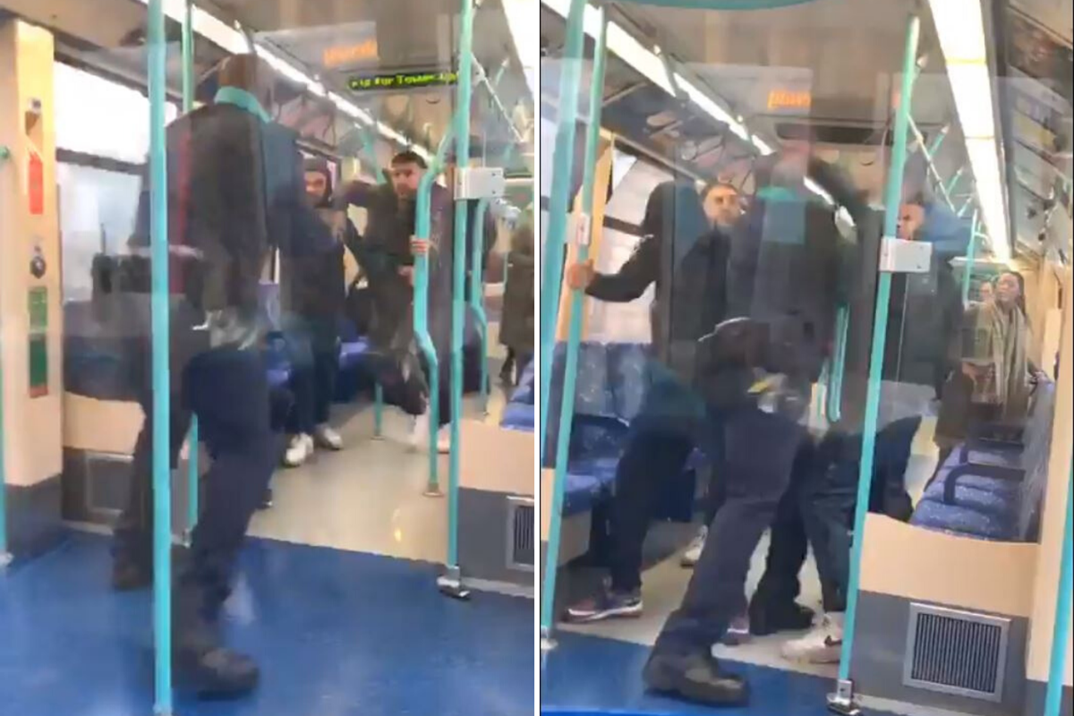 Ticket inspector scuffles with passenger on London train after ‘racist ...