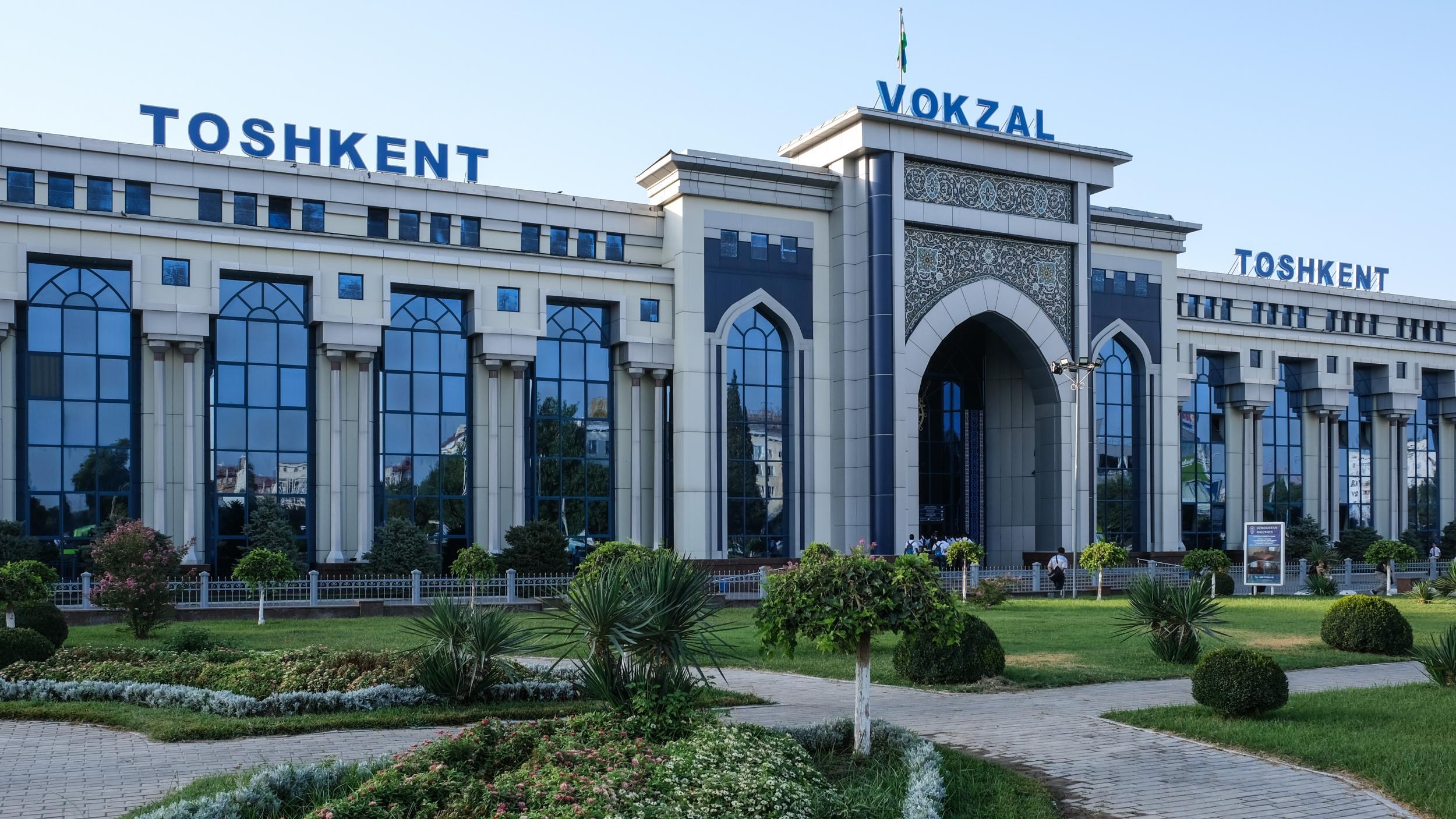 The Tashkent train station