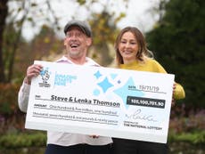 Builder who won £105m on Euromillions promises to keep working