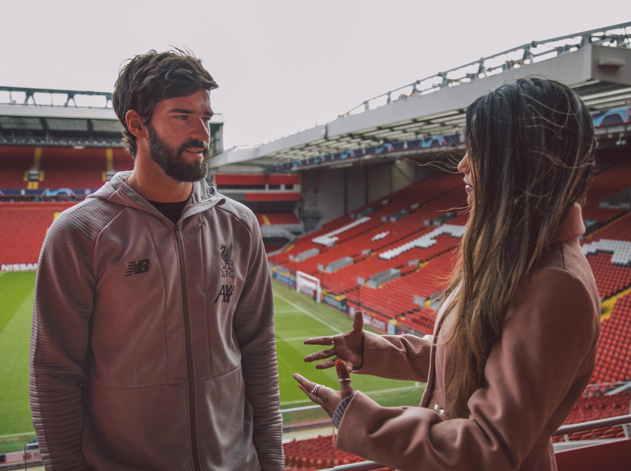 Alisson spoke exclusively to The Independent earlier this season