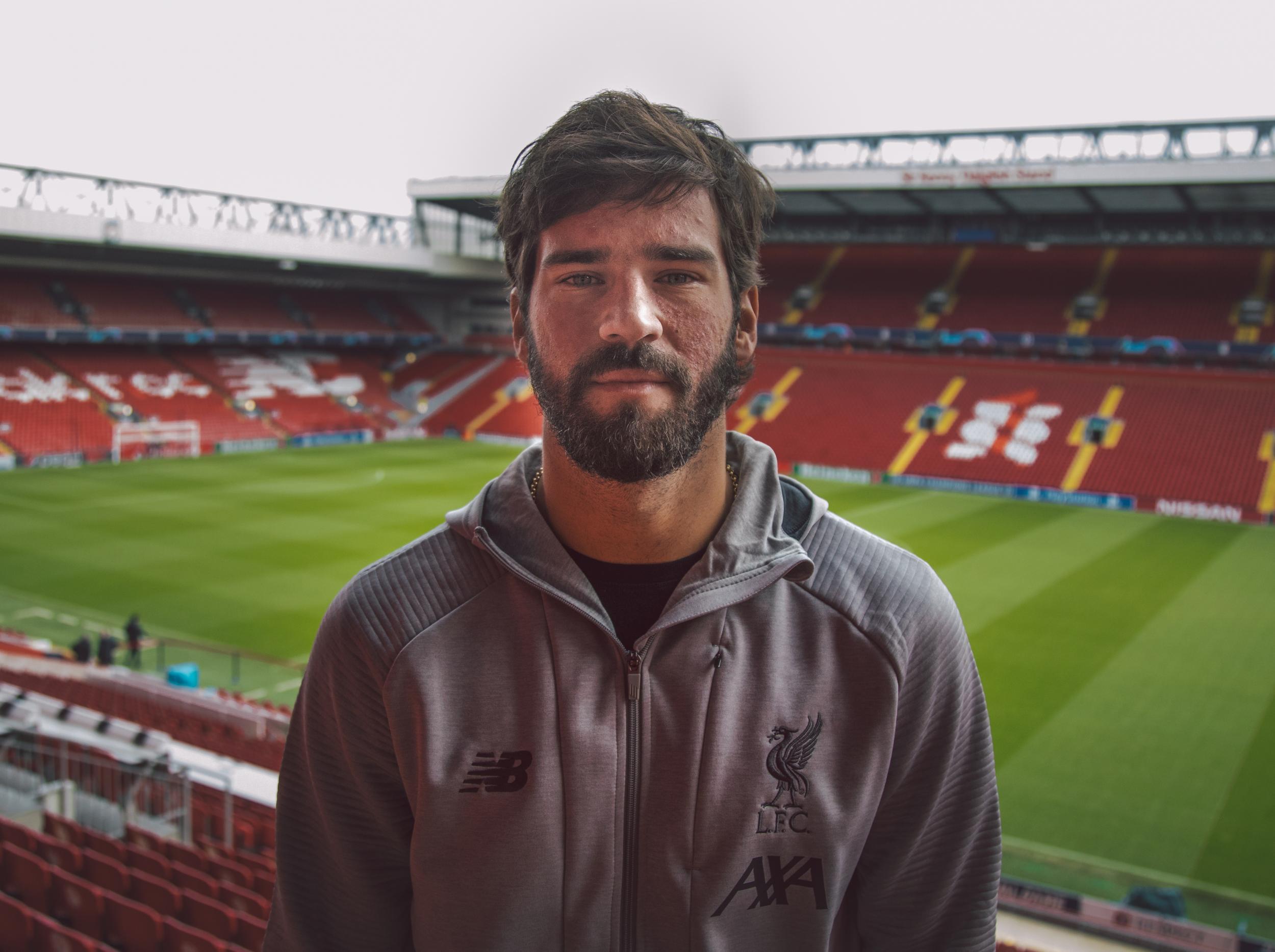 Alisson is in his second season at Liverpool