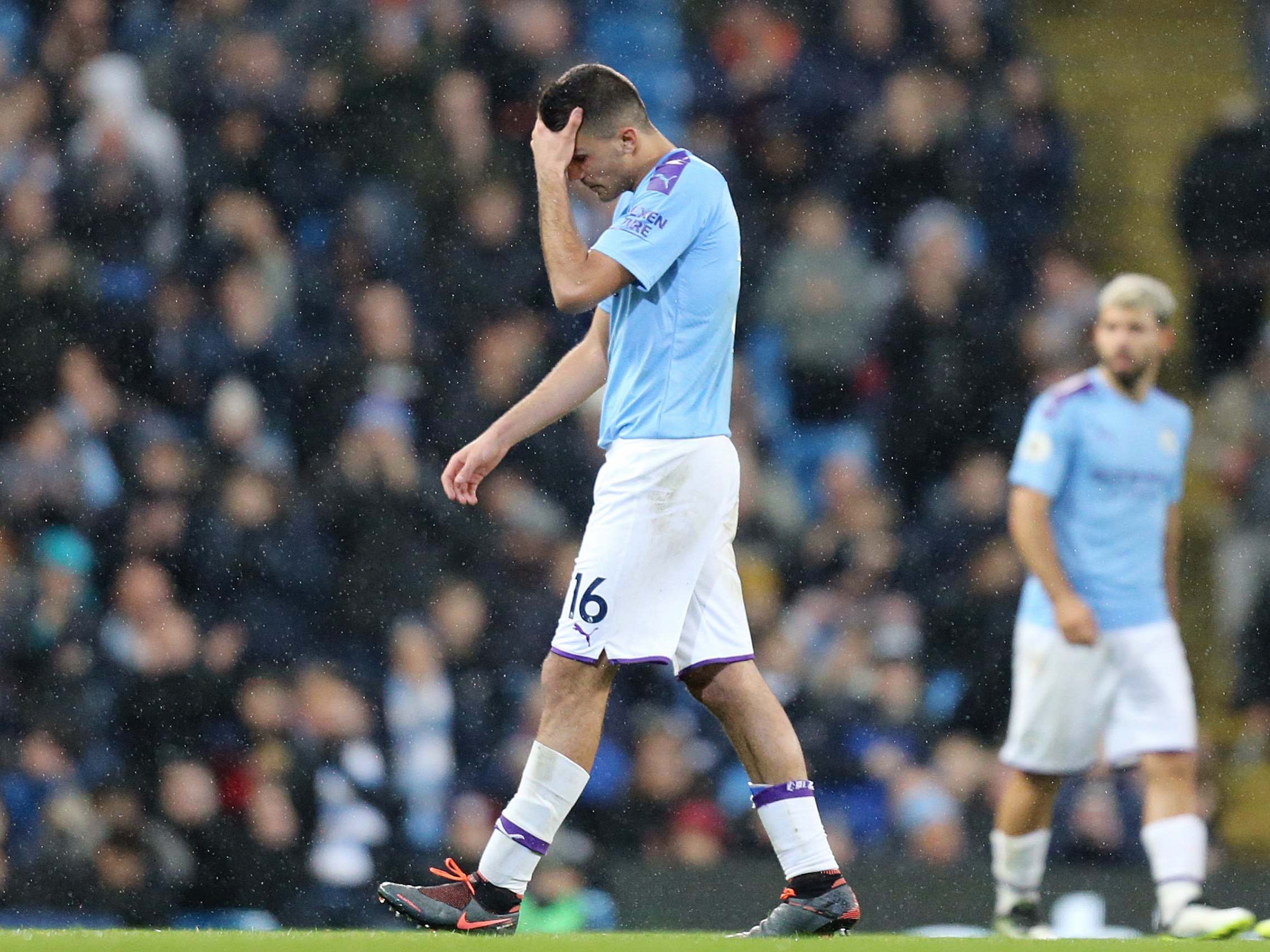 Rodri endured a frustrating game as City qualified for the Champions League knockout stages