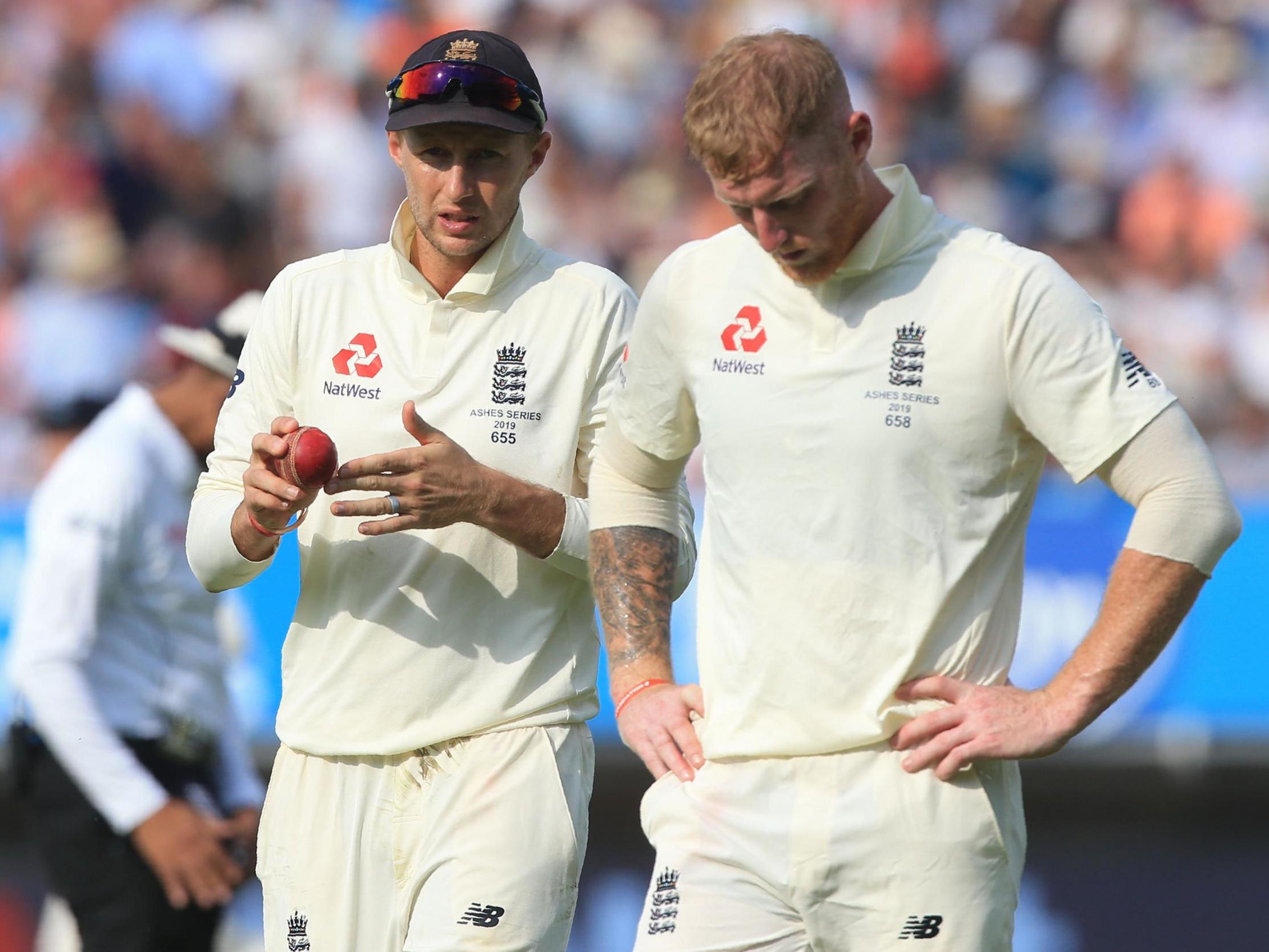 Joe Root and Ben Stokes in action for England