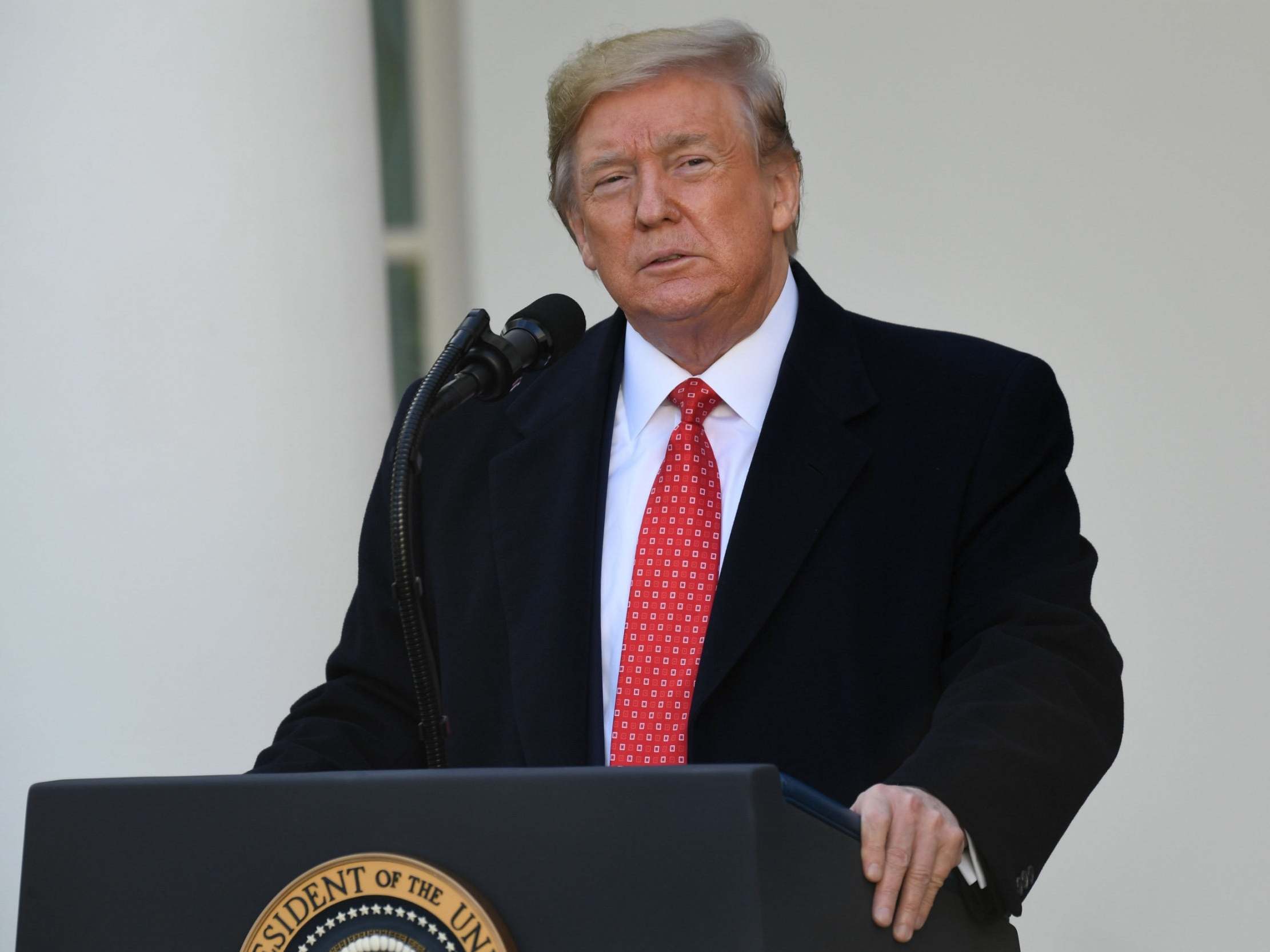 Trump impeachment news – live: President&apos;s &apos;shocking and unprecedented intervention&apos; condemned by former Navy chief, as golf trips bill hits $115 million