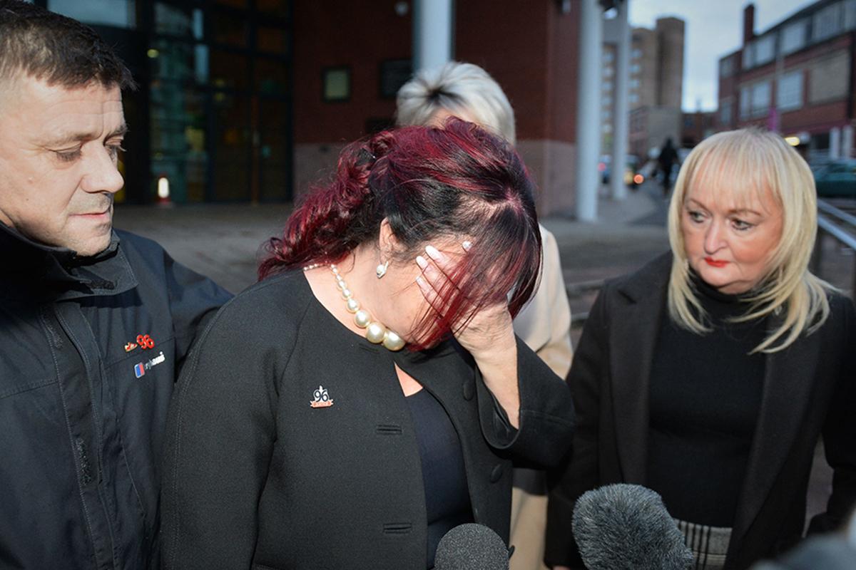 Christine Burke, wife of Hillsborough victim Henry Thomas Burke, speaks outside court