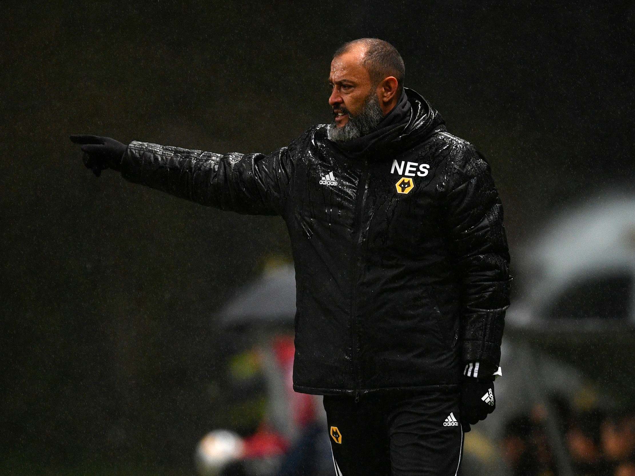 Nuno Espirito Santo directs from the touchline