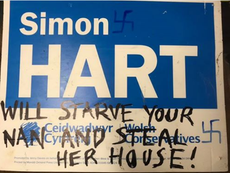 Tory MP accused of adding swastika to his own election placard