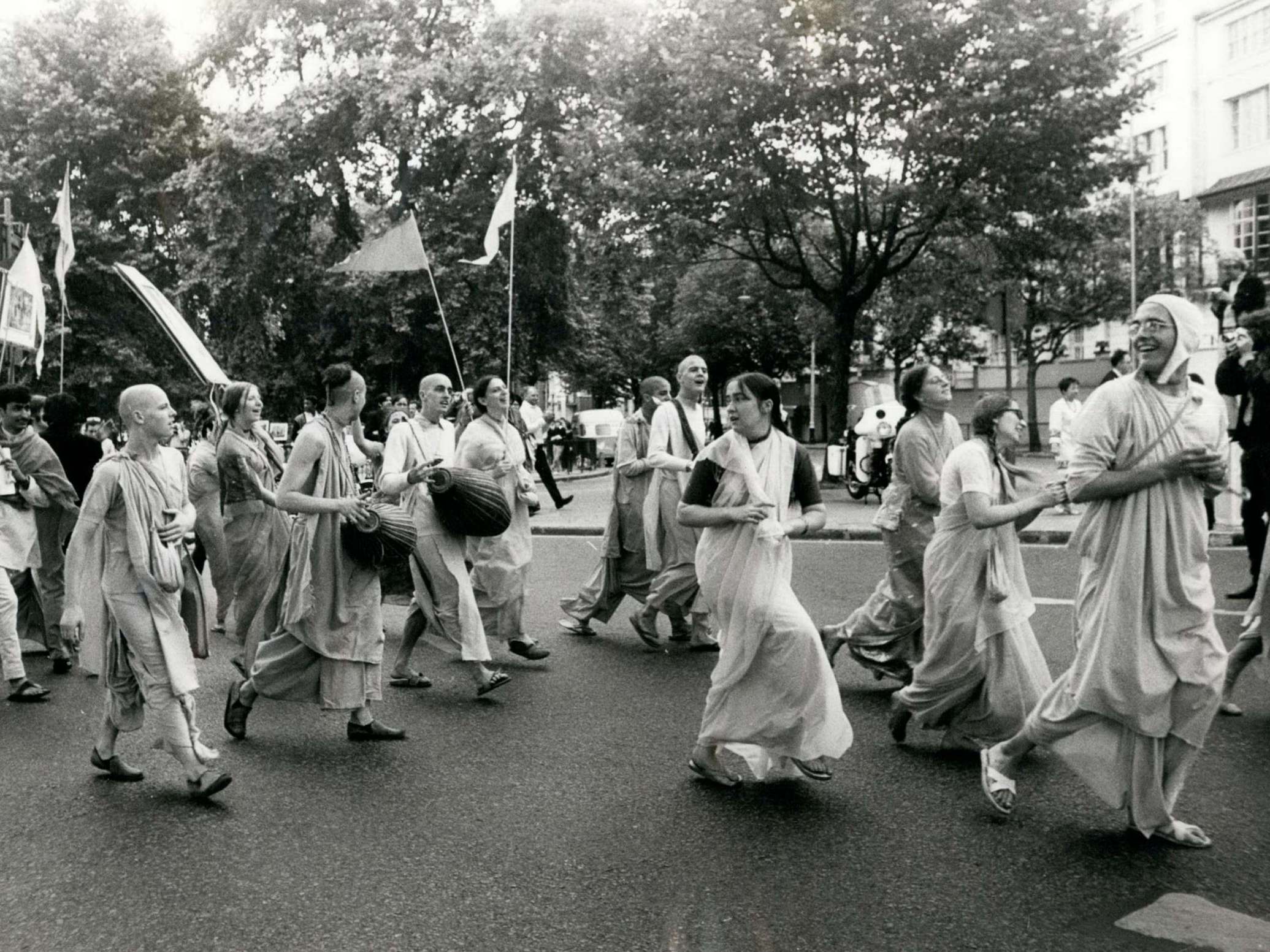 Krishna procession from Marble Arch to Trafalgar Square (Alamy)