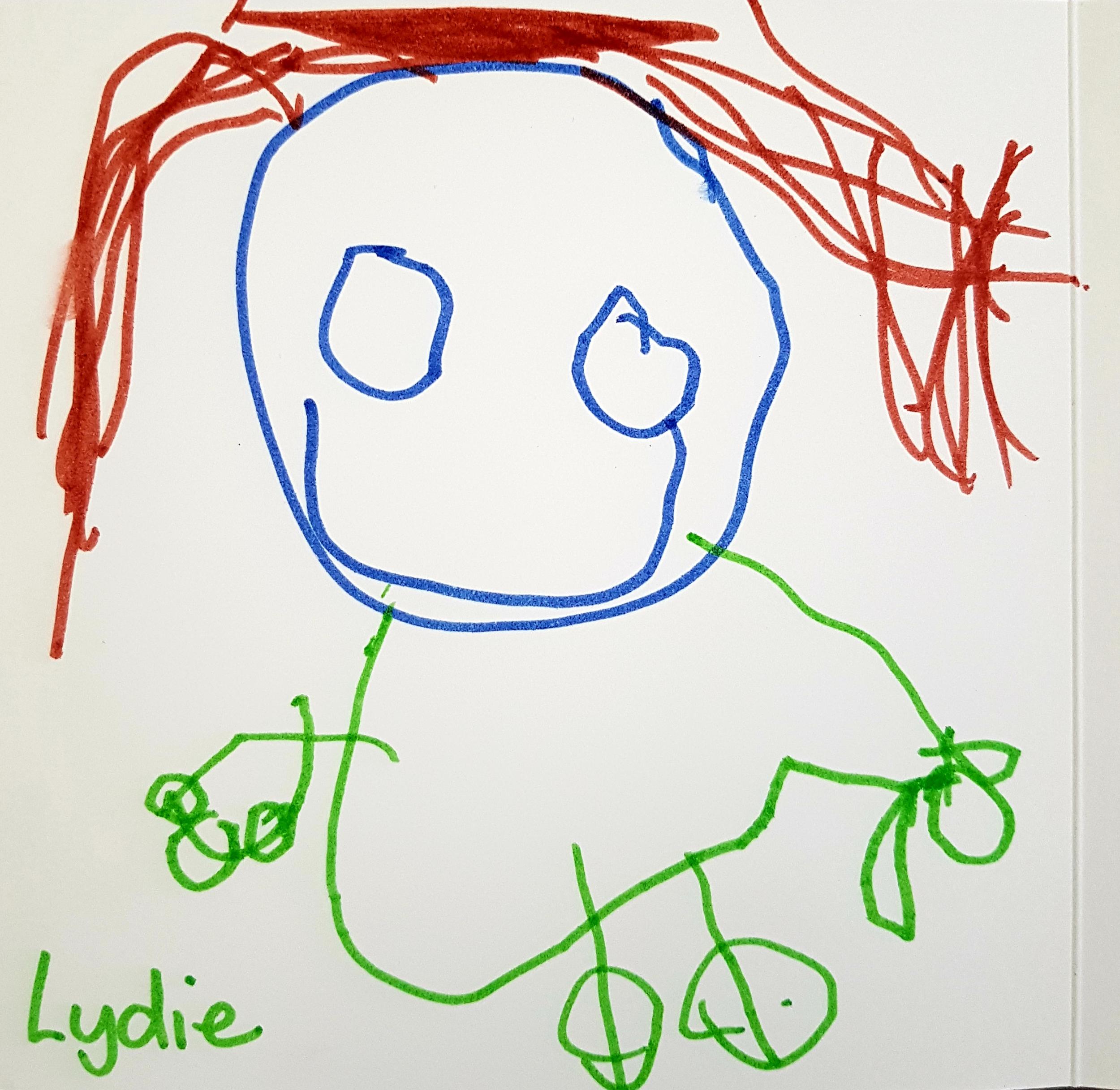 Drawing of Lydie by Emma's elder son, George