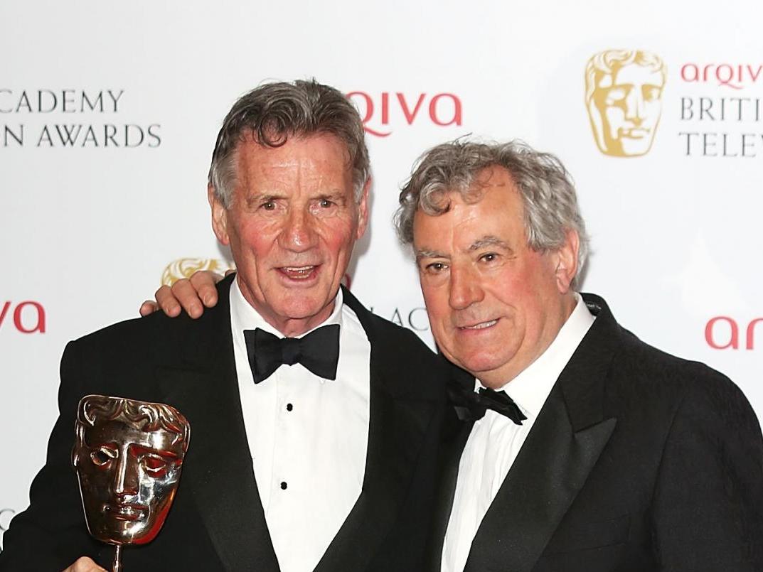 Palin and Jones together at the Baftas in London’s Royal Festival Hall in 2013