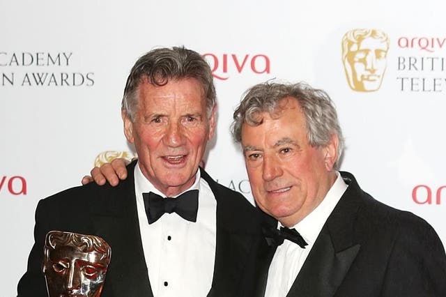 Palin and Jones together at the Baftas in London’s Royal Festival Hall in 2013