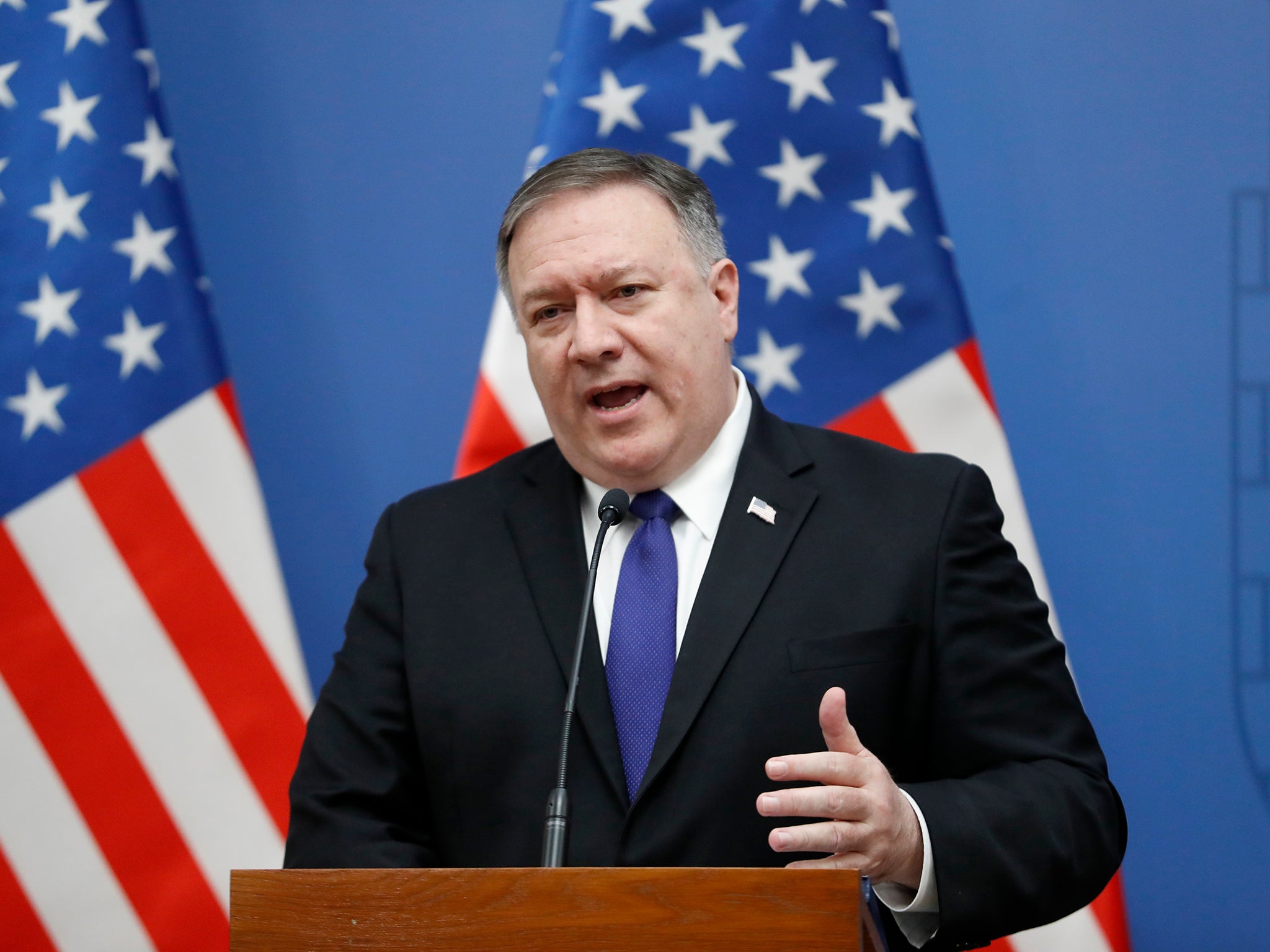 Mike Pompeo has opposed negotiations