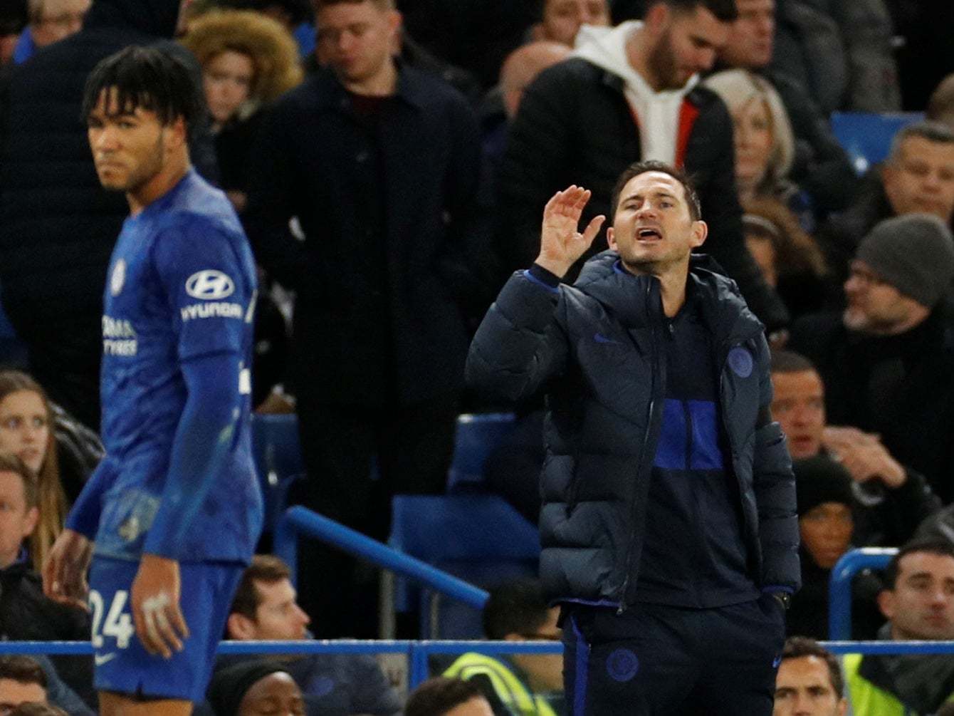 Frank Lampard endured a frustrating afternoon on the touchline