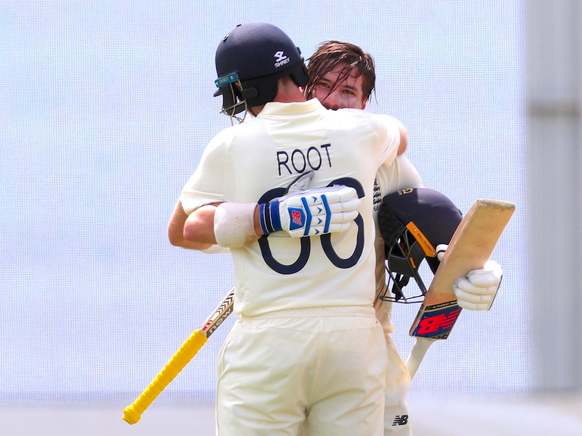 Burns joined Root in passing three figures