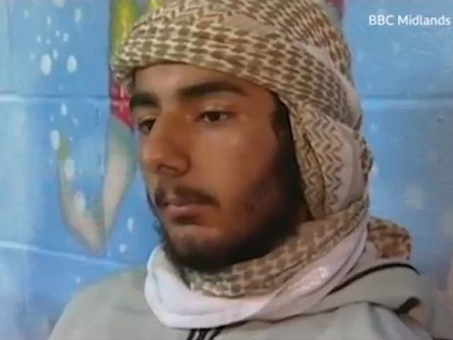 Still image from 2008 video of BBC Midlands Today interview with London Bridge attacker Usman Khan.