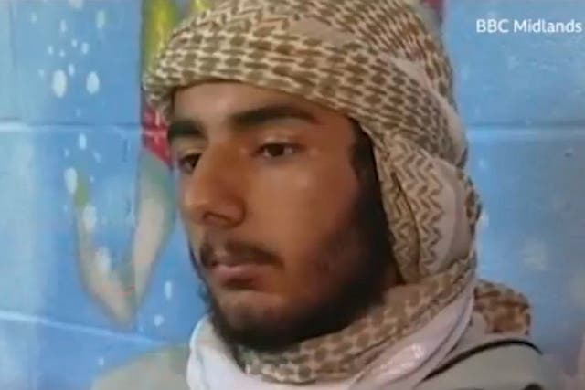 Still image from 2008 video of BBC Midlands Today interview with London Bridge attacker Usman Khan.