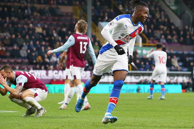Wilfried Zaha has ended a frustrating start to the season with goals in back-to-back games