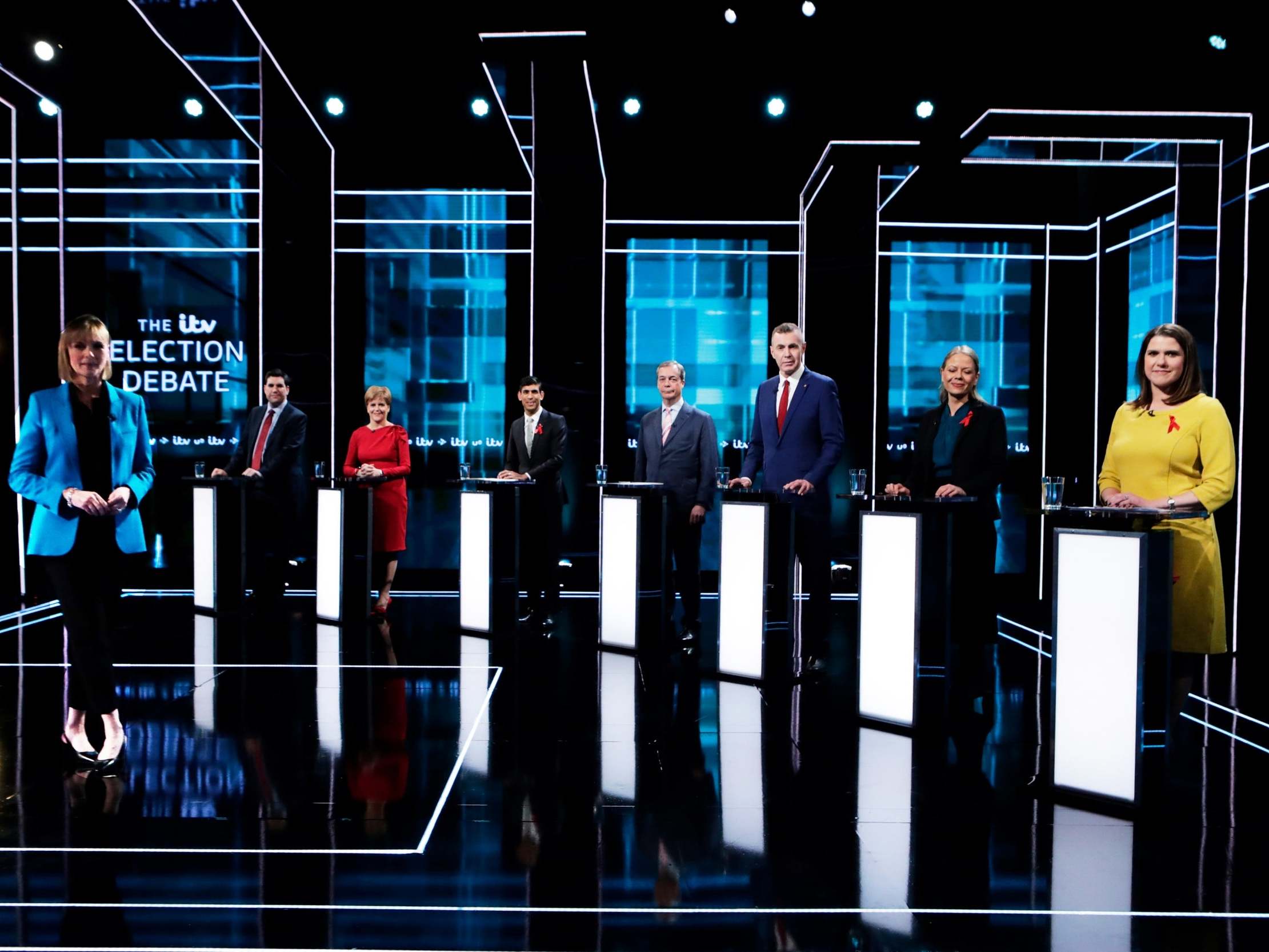 Julie Etchingham hosted a particularly crowded election debate in 2019