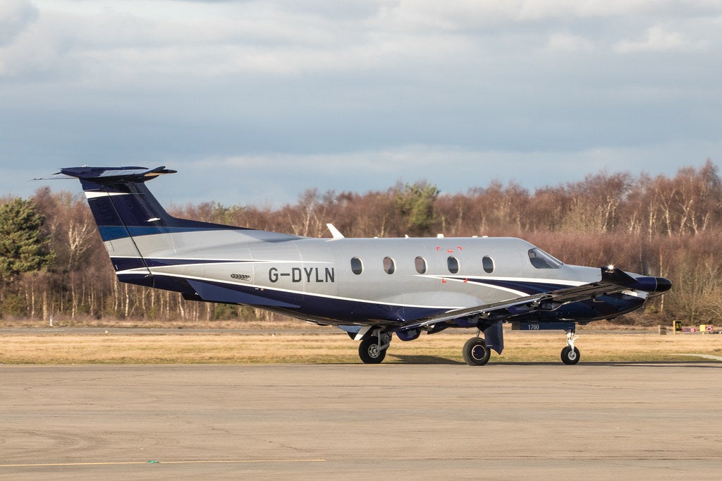 File picture of a Pilatus PC-12 aircraft, similar to the one which crashed in South Dakota
