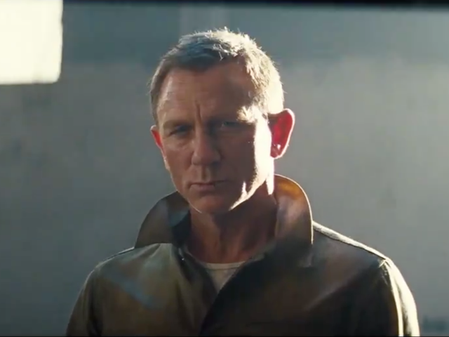 Daniel Craig in the teaser for No Time to Die