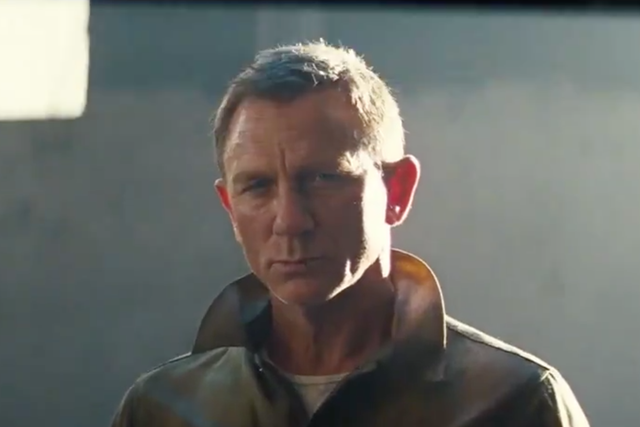 Daniel Craig in the teaser for No Time to Die