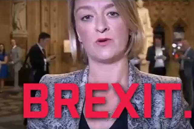 A clip from the Tory advert that was banned by Facebook