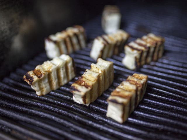 <p>Grilled halloumi cheese
</p>