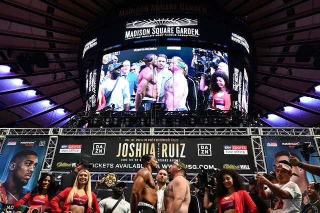 There will be no promotion or ring girls included in Andy Ruiz's rematch with Anthony Joshua