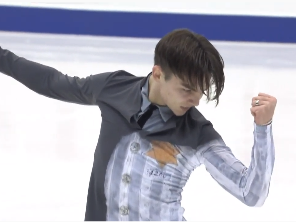 Russian figure skater draws criticism over 'concentration camp uniform