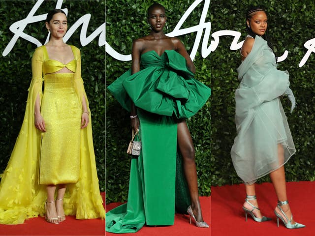 Emilia Clarke, Adut Akech and Rihanna